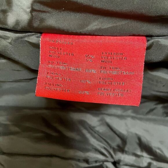 Excelled Collection Women’s Black and Silver Hardware Peacoat with Belt- Small - Picture 10 of 11